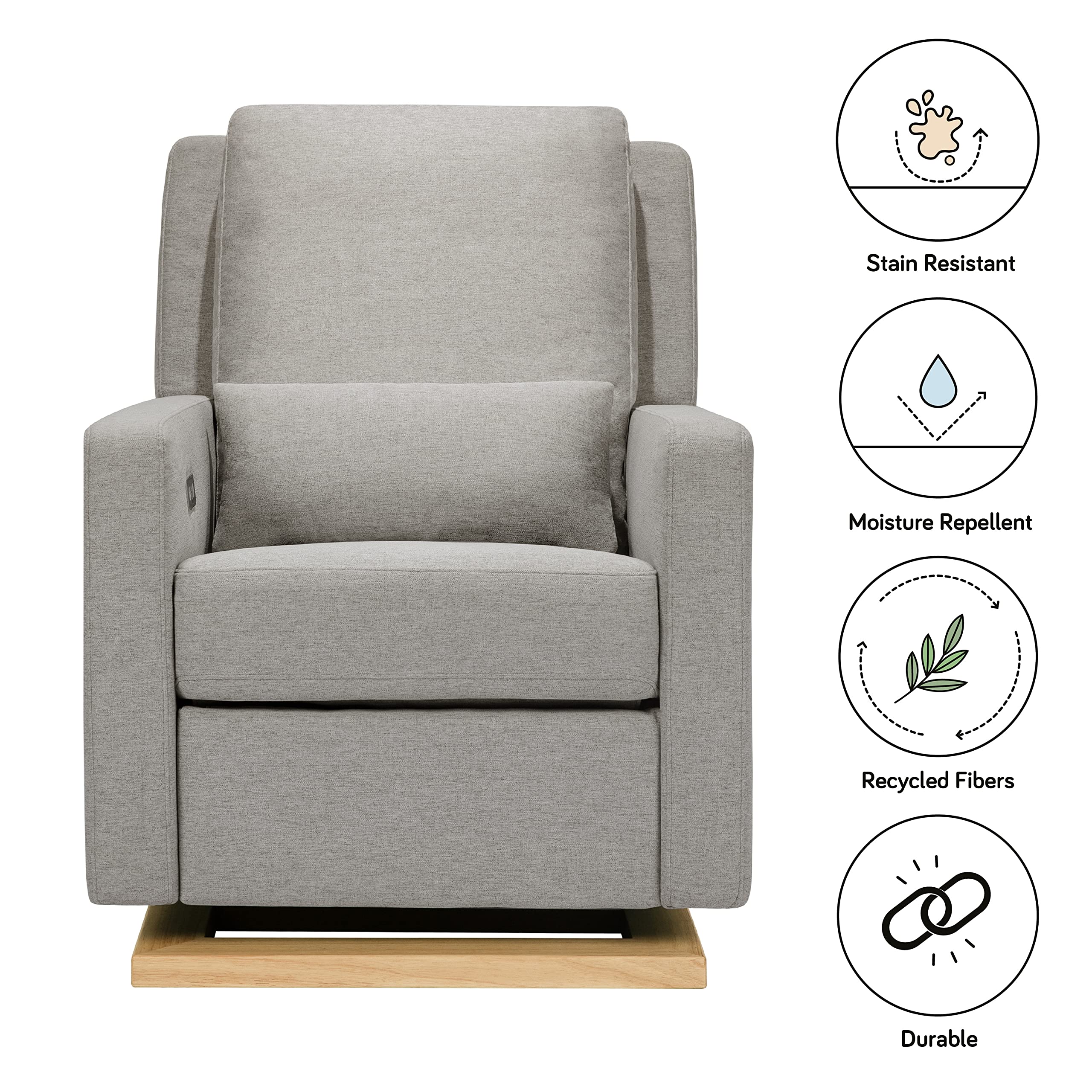Babyletto Sigi Electronic Power Recliner and Swivel Glider